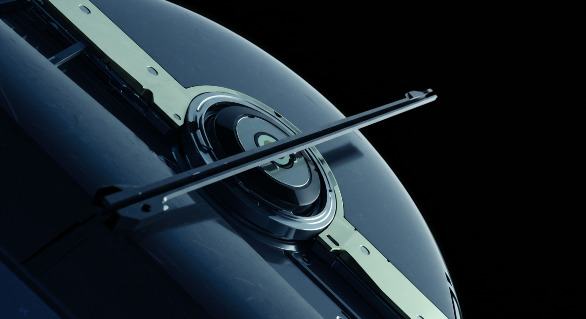 A sleek, dark, metallic system component features a central circular mechanism with a radiating arm, symbolizing precision in High-Fidelity Execution. This intricate design suggests Atomic Settlement capabilities and Liquidity Aggregation via an advanced RFQ Protocol, optimizing Price Discovery within complex Market Microstructure and Order Book Dynamics on a Prime RFQ.